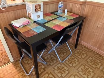 Small dining table and 2 chair set