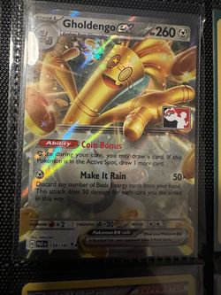 Gholdengo ex Pokémon Card 139/182 Paradox Rift Prize Pack Series One
