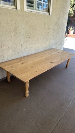 Boho picnic party table with removable legs