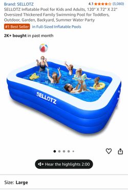 Inflatable swimming pool new in box $$50