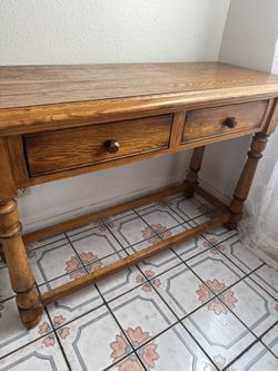 Hobby Lobby Wall Shelf  and Solid Wood Console Desk 
