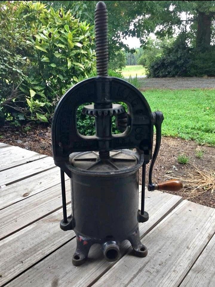 Vintage Antique Sausage/Lard Press - Authentic Kitchen Collectible