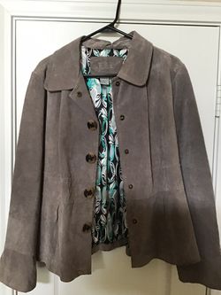 Womens SzXL Coat. Leather 