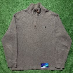 Vintage Polo Ralph Lauren Quarter Zip Fleece Large Preowned