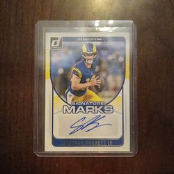 Stetson Bennett Auto Football Card 