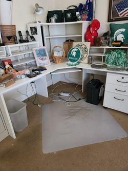 Office Computer Corner Furniture,  Bookcase, File Cabinet FREE