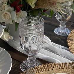 Clear Can Can Glassware