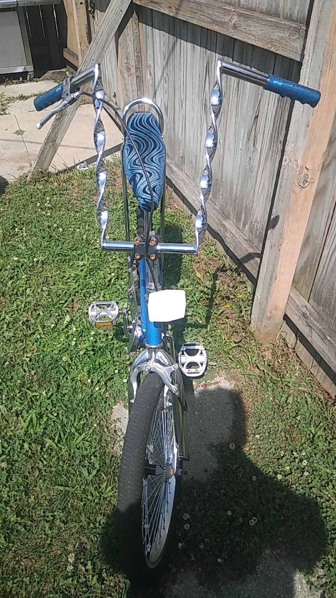Blue cruiser bike