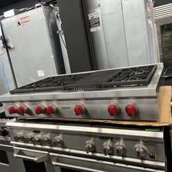 Wolf 48 Inch Rangetop Gas Stainless Steel 