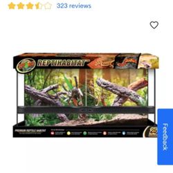 ZooMed 25 Gallon Double Door Reptile Tank Gecko Bearded Dragon Lizard Frog 