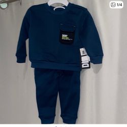 DKNY Kids Dark Blue Sweatshirt and Jogger Set 