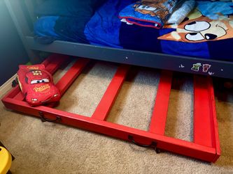 Red Wood Under-Bed Rolling Mattress