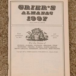 Grier's Almanac 1997
