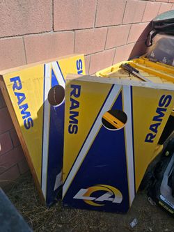 Rams cornhole boards