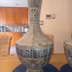 Egyptian Vases Pair 