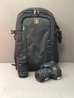 Rebel T5i 18.0 MP SLR with 18-55mm EF-S and EF-S 55-250mm 