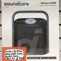 Soundcore By Anker Motion X500 Wireless Bluetooth Speaker Brand New 
