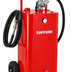 TUFFIOM 20 Gallon Gas Caddy Fuel Transfer Tank w/ Pump – Open Box (Unused)