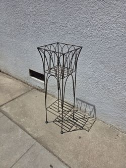 Vintage Wrought Iron Plant Stand