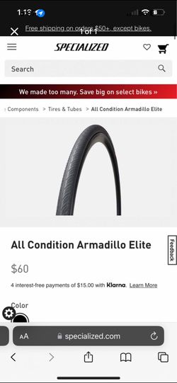 Bike tires x2 - All Condition Armadillo Elite