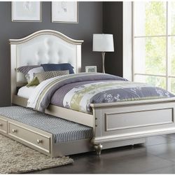 TWIN BED WHIT TRUNDLE+2 REGULAR MATTRES ☎️1714586,2564 ☎️1714650,7316 