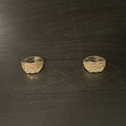 Gold nugget rings 