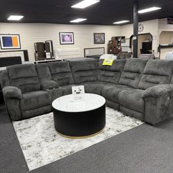 Power Recliner Sectional On Sale. Was $2199 Now $1499. Delivery & Set Up Available 