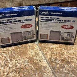 2 Weather Resistant Sprinkler Timer Cabinet 
