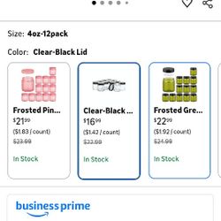 4OZ Glass Jars with Lids, Hoa Kinh Small Glass Jars, 12 Pack Empty Round Canning Storage Jars Containers for Storing Lotions, Powders, and Ointments