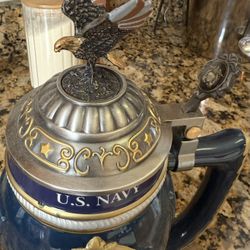 United States Navy Values Heirloom Porcelain Stein