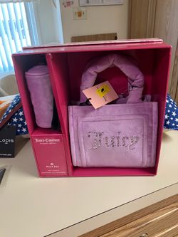Juicy Couture velour handbag and coin purse