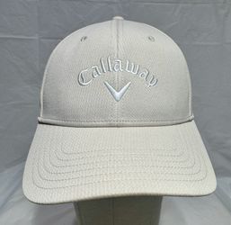 Callaway Performance Side Crest Structured Khaki tan Adjustable Hat Cap  NWT