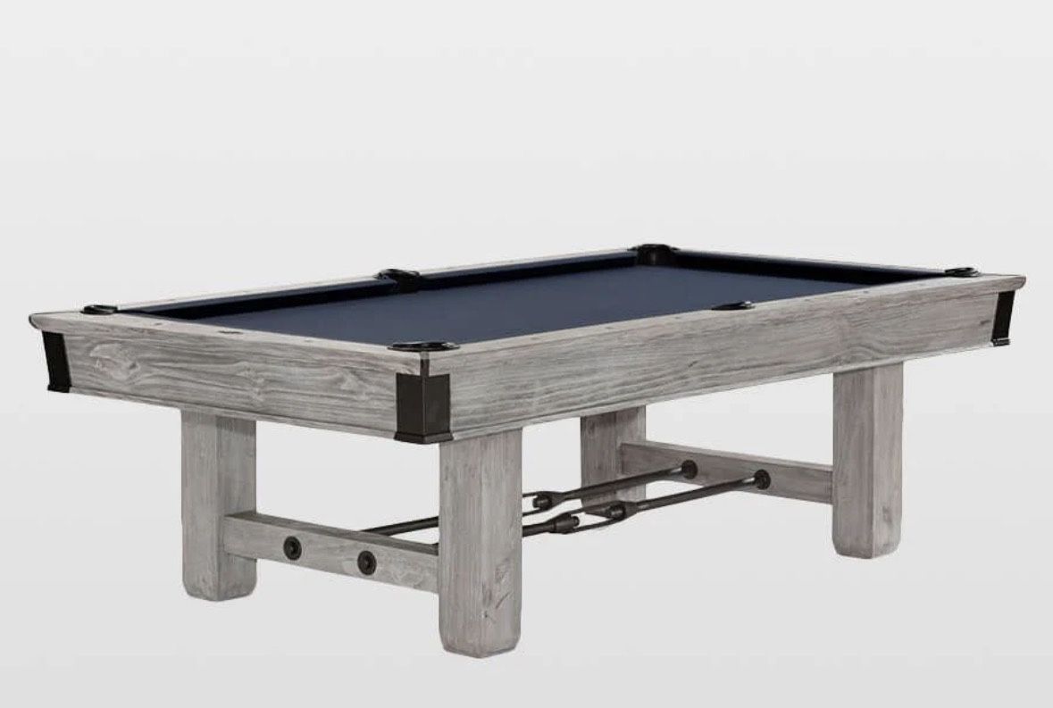Used 8 Foot Brunswick Canton Pool Table rustic Grey