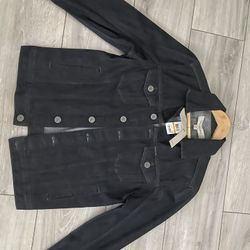 New Calvin Klein Denim Jacket Men Small Size (Dark Blue Color)