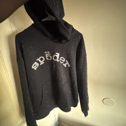 Black Vvs Spider Hoodie 
