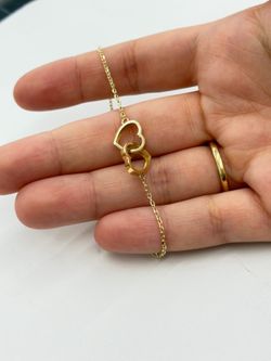10KT Real Gold Heart Fancy Bracelet