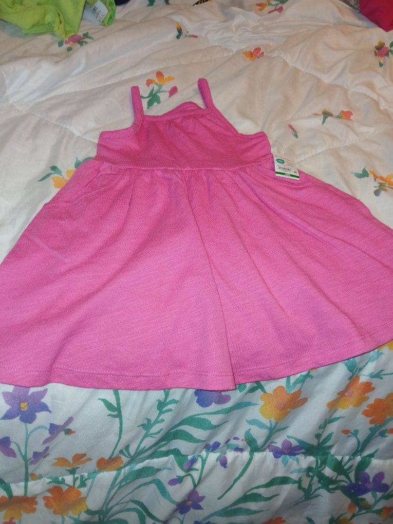 Toddler's Pink Dress For Girls