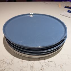 Crate & Barrel Mercer Round Porcelain Dinner Plate (Set of 6)