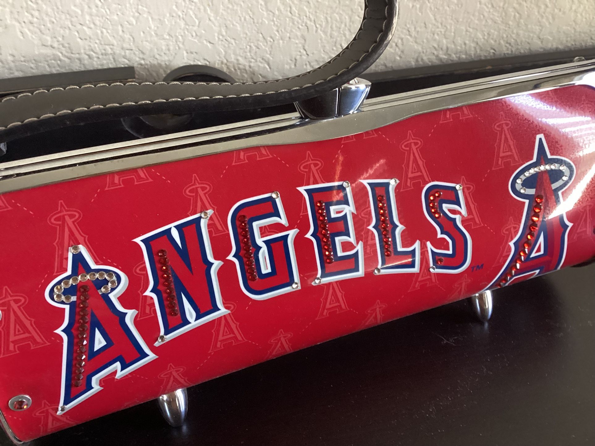 Rare Angels Metal Handbag With Swarovski Crystals