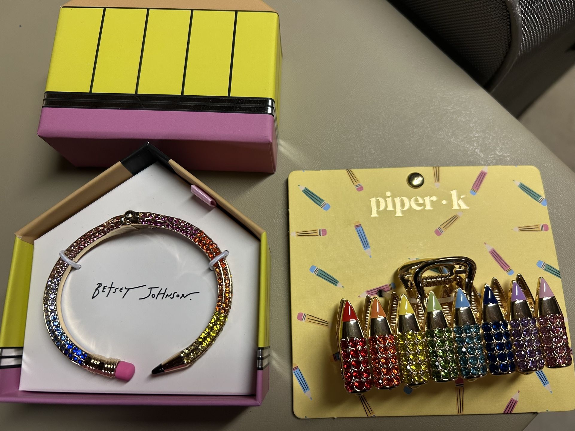 Teacher bracelet and hair accessory brand new