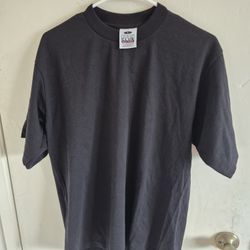 PRO CLUB BLACK 12 PC MEN'S HEAVYWEIGHT COTTON SHORT SLEEVE T SHIRT SIZE L