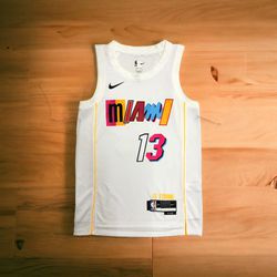 Miami Heat Bam Adebayo #13 White Basketball Jersey Men Plus Size