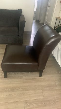 Leather lone seat couch