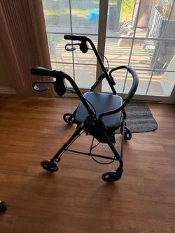 Brand New - Medline Heavy-Duty Bariatric Rollator With 8" Wheels