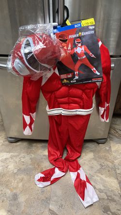New red power ranger costume size 10/12 $10