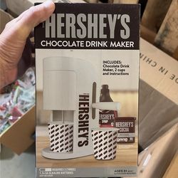 Hershey's Chocolate Drink Maker  w/ Cups White New