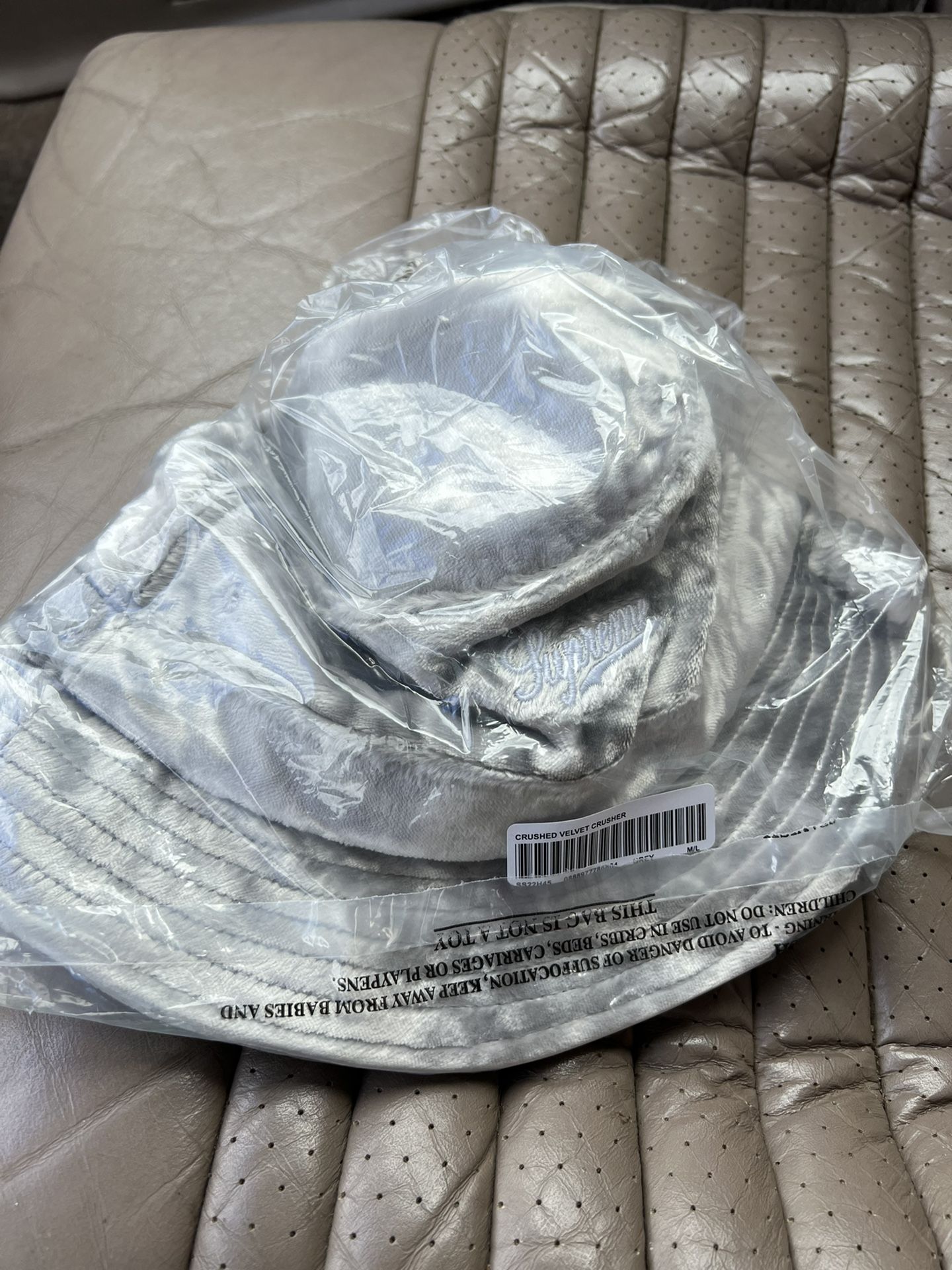 Supreme Velvet Bucket Hat