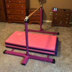 Gymnastics Bar And Mat 
