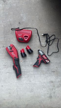Milwaukee tools 1/4 impact cutter  w/ M12 battery Charger