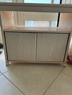 Vintage TV Cart with storage